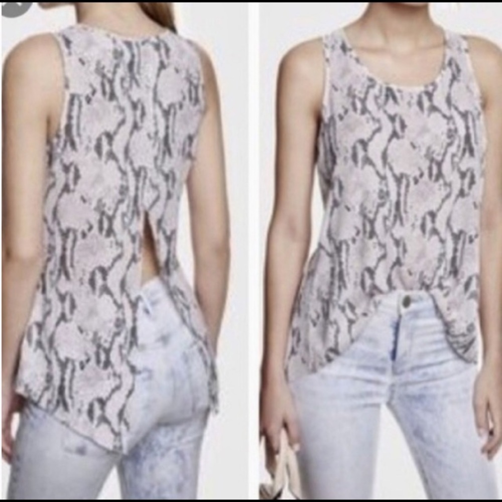 Express Open Back Snake Print Tank